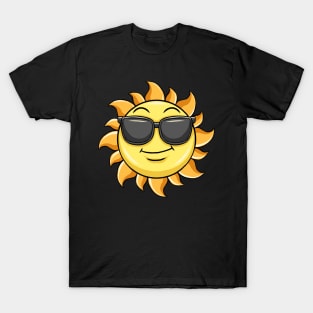 Sun Wearing Sunglasses Summer Beach T-Shirt